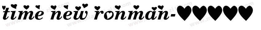 time new ronman字体转换